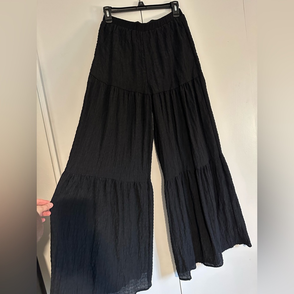 Wide Leg Black Pants